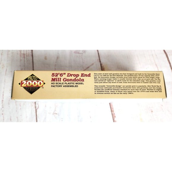 Proto 2000 Series Life-Like Trains 52’ 6” Drop End Mill Gondola Model Train Gift - Picture 12 of 14